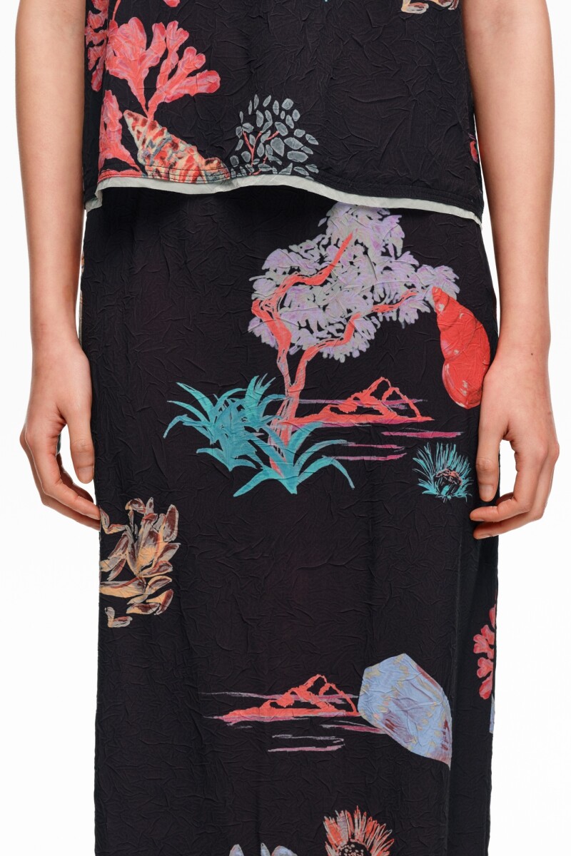FALDA MIDI Kaki