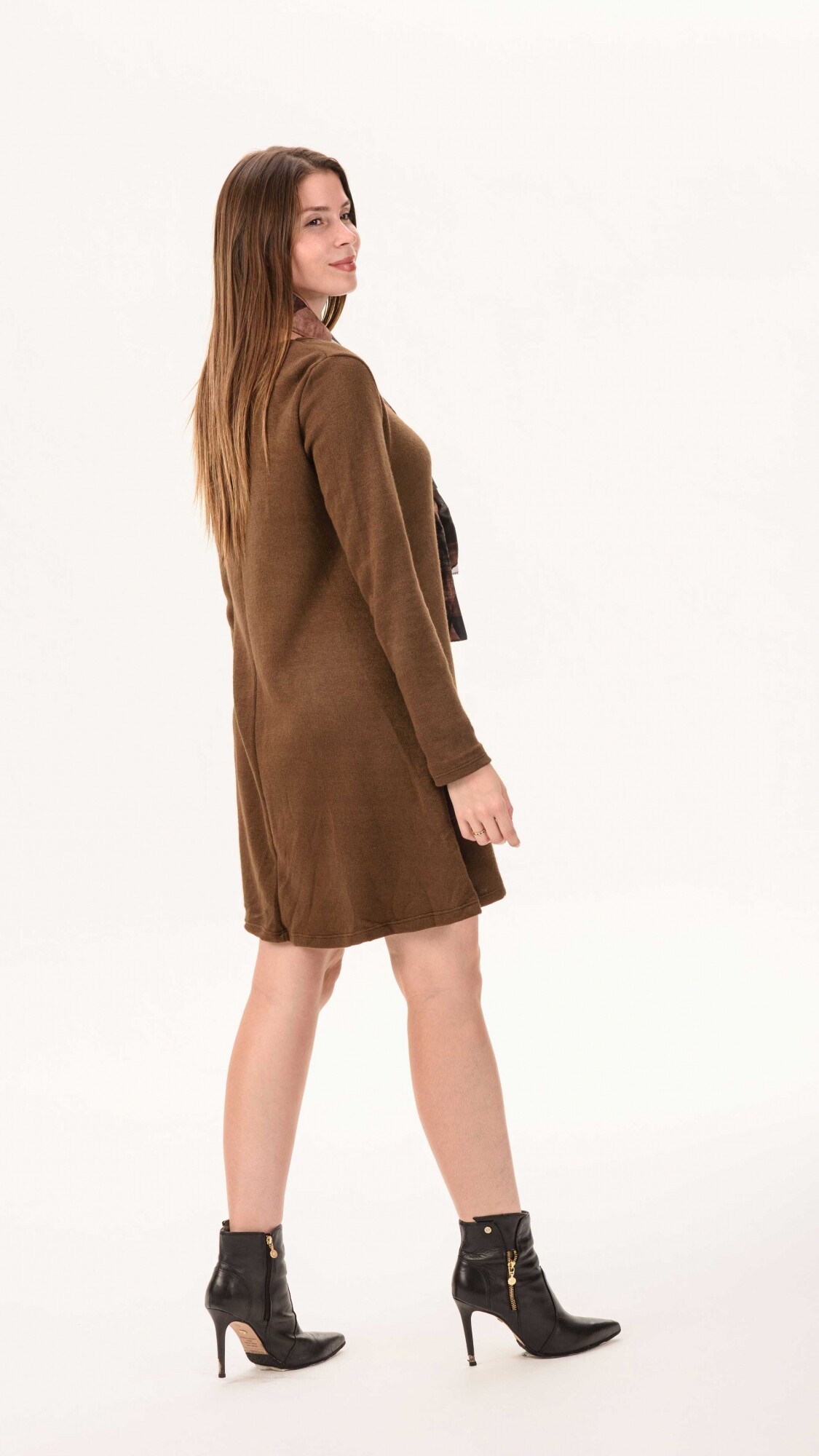 vestido Málaga chocolate