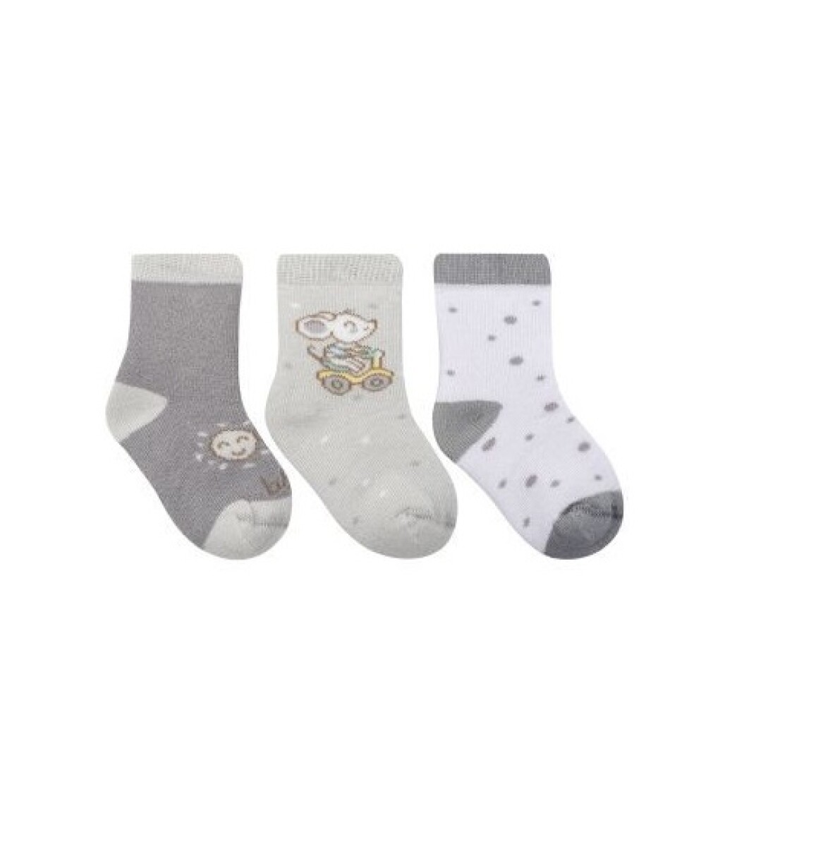 Set medias Kikka boo x3 TW Gris 