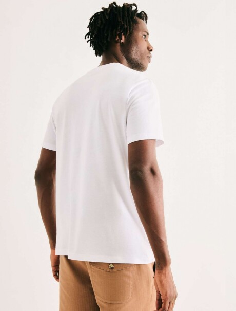 CAMISETA CON ESTAMPA MODELO REGULAR BLANCO