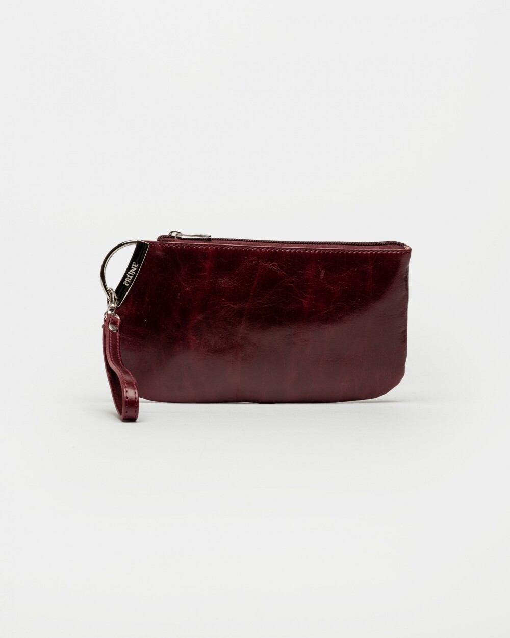 Porta Cosméticos Katy En Cuero Liso Bordeaux