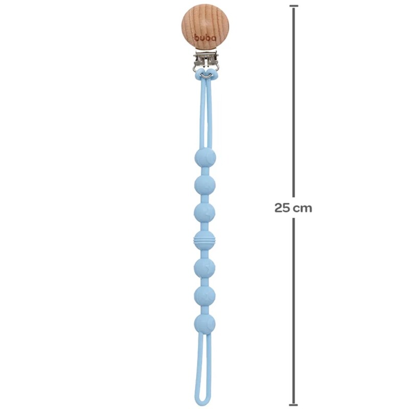 Clip Para Chupete Buba Silicona Celeste Clip Para Chupete Buba Silicona Celeste