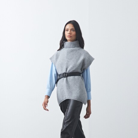 PONCHO GYROS Gris Melange
