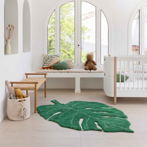 Alfombra lavable -Leaf Verde