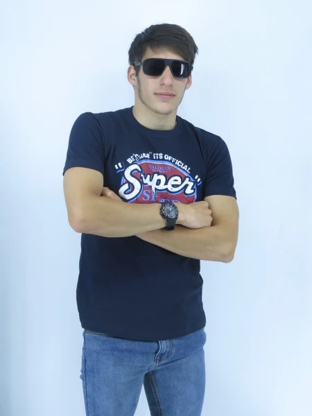 T-SHIRT HALOGEN 3 S21 SUPER SPEED OIL AZUL