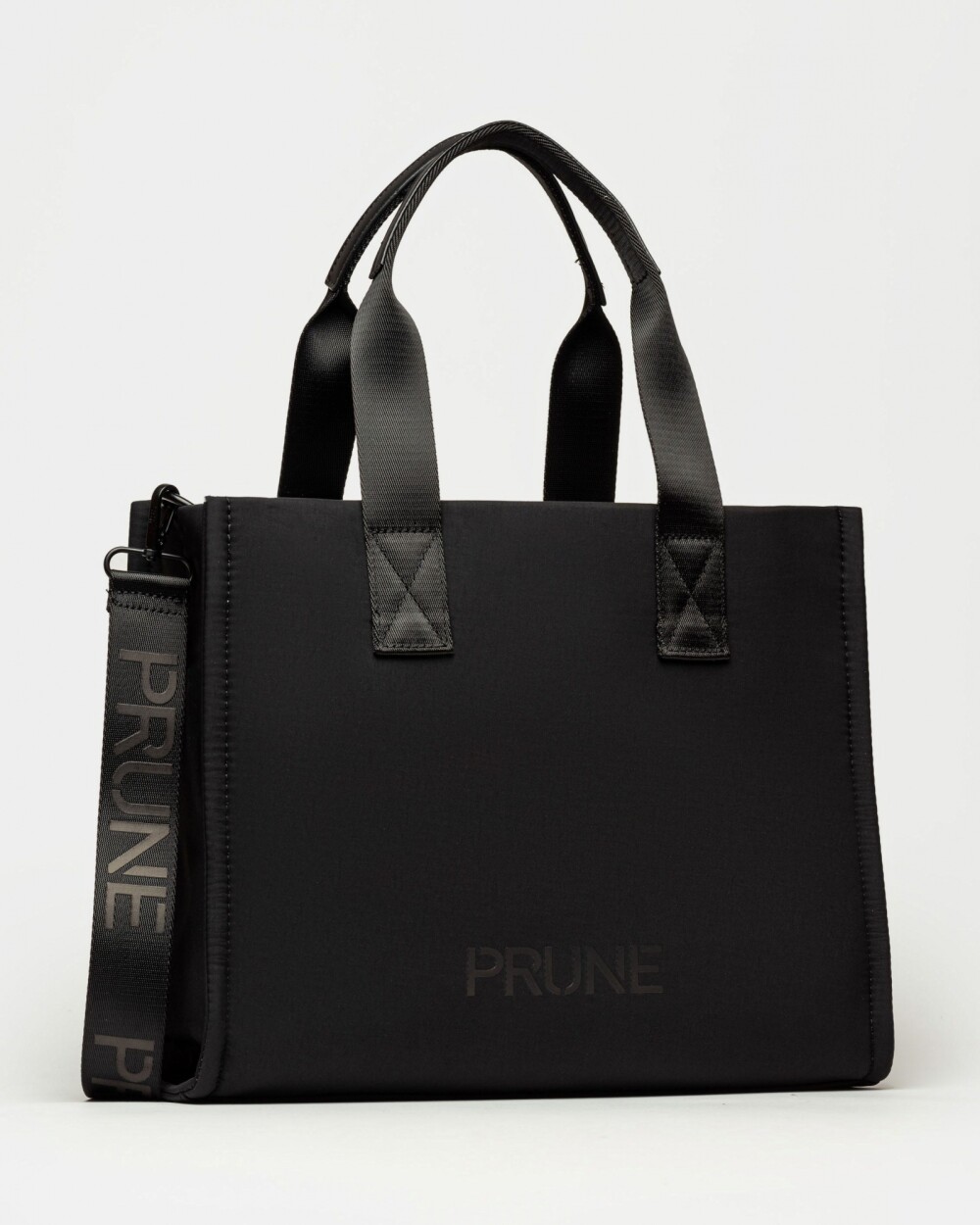 Cartera de mano Flight en nylon washed Negro