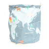 Cesto tela organizador mapa animales azul