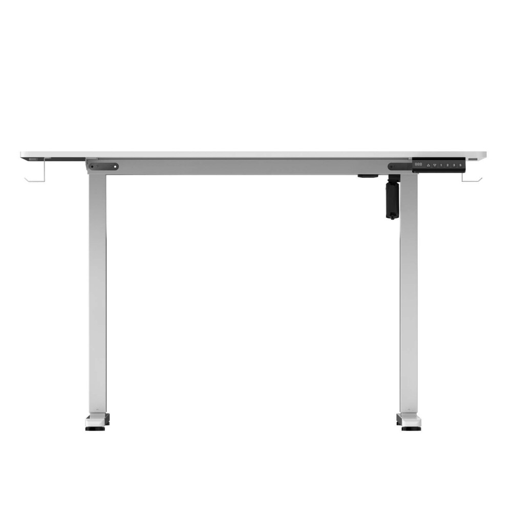 ESCRITORIO REGULABLE METAL-Y-MDF BLANCO UP