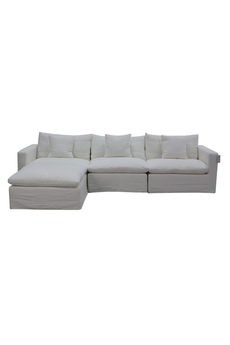 Sofá Creta, 3 Cuerpos - Blanco 