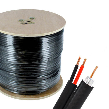 Cable Siames Nrg+ Coaxil + Corriente 100M 001