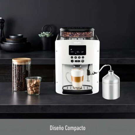 Cafetera Espresso Krups Full Auto Display Lechero Color Blanca