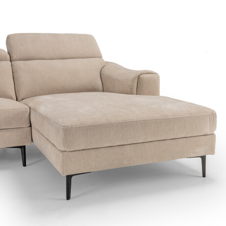 Rinconera Luke - Tela Microfibra - Chaise Derecho 6686-4 Beige