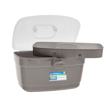 Caja Plástica Organizador Multiuso Mediano Bandeja Divisoria Celeste