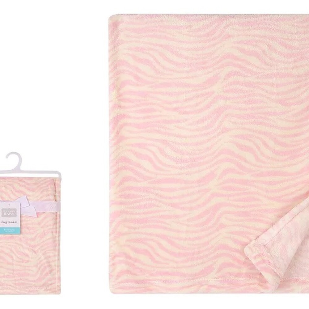 Manta HUDSON striped rosa Manta HUDSON striped rosa