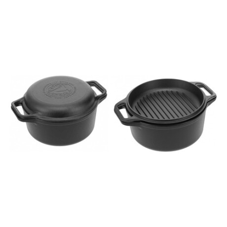 Olla 2 en 1 en Hierro Fundido Curado Victoria 5.7L 26cm Olla 2 en 1 en Hierro Fundido Curado Victoria 5.7L 26cm