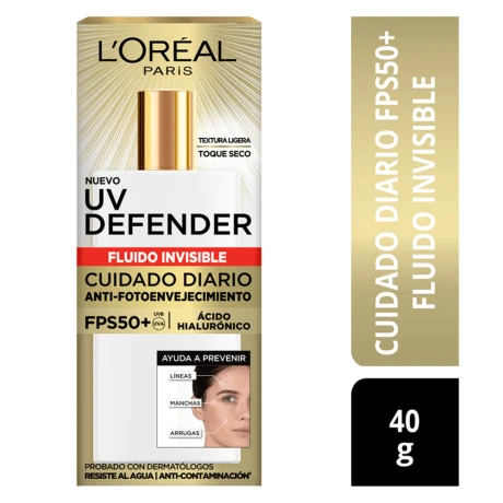 Protector Solar L'Oréal Paris UV Defender Fluido 40gr Protector Solar L'Oréal Paris UV Defender Fluido 40gr