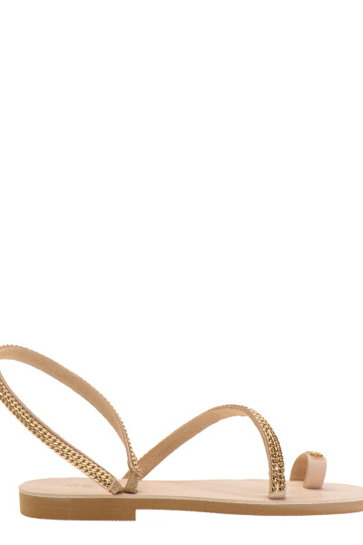 WOMEN SANDAL LEATHER Nude