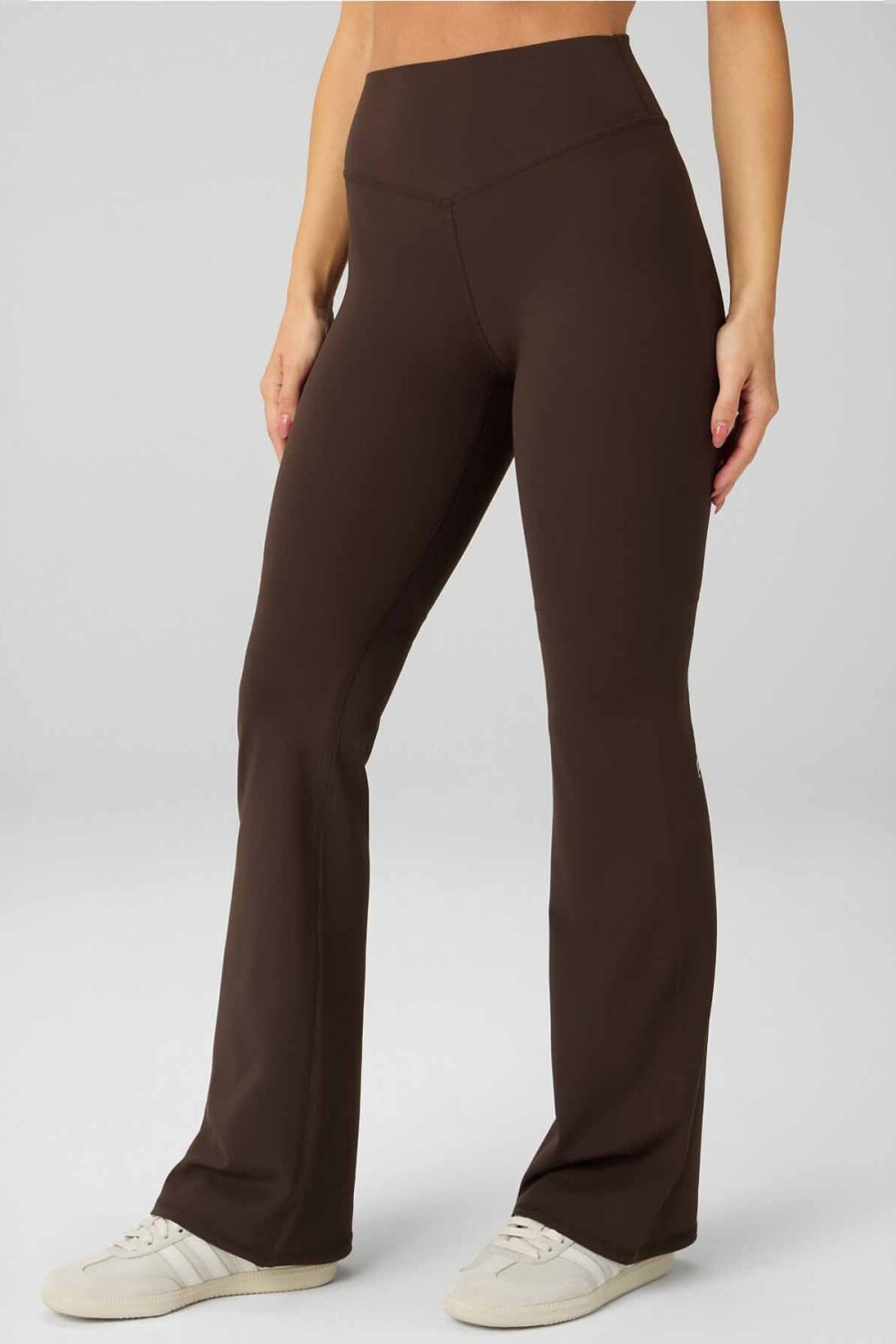Leggings Flare PureLuxe High-Waisted TLC Kick Mujer Cacao