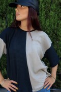 Remera Galia NEGRO Y CRUDO