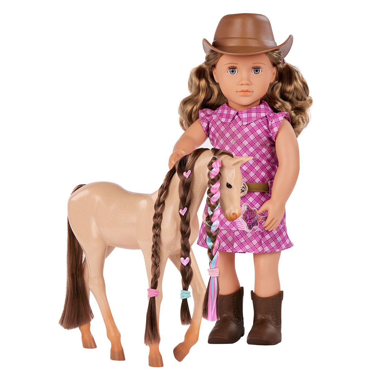 Muñeca y potrillo para peinar Callie Our Generation 