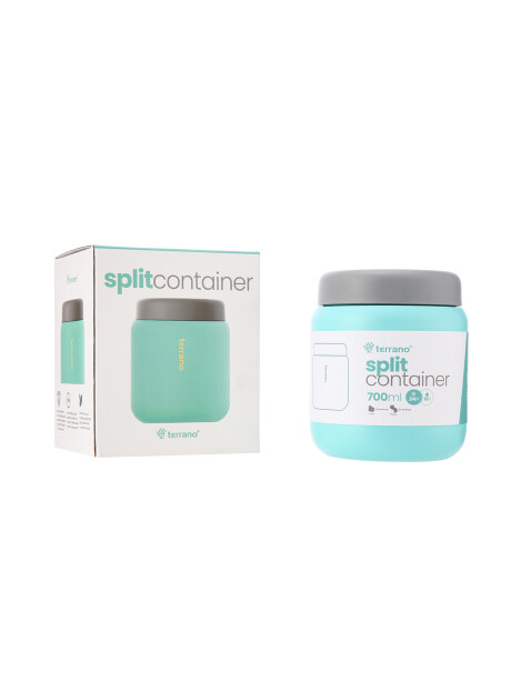 Contenedor Alimentos Tupper Split 700mL. Celeste