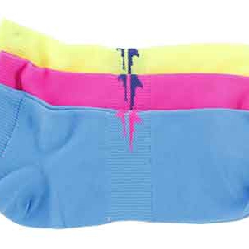 Medias de Mujer Topper x3 Invisble Azul - Fucsia - Verde Lima