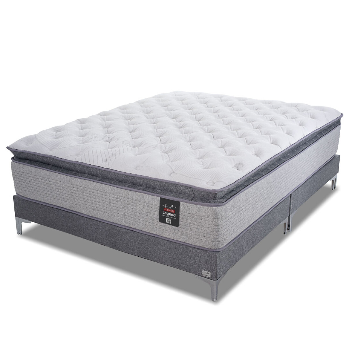 Colchón De Resortes Extra King Legend 193 x 203 x 40 cm 