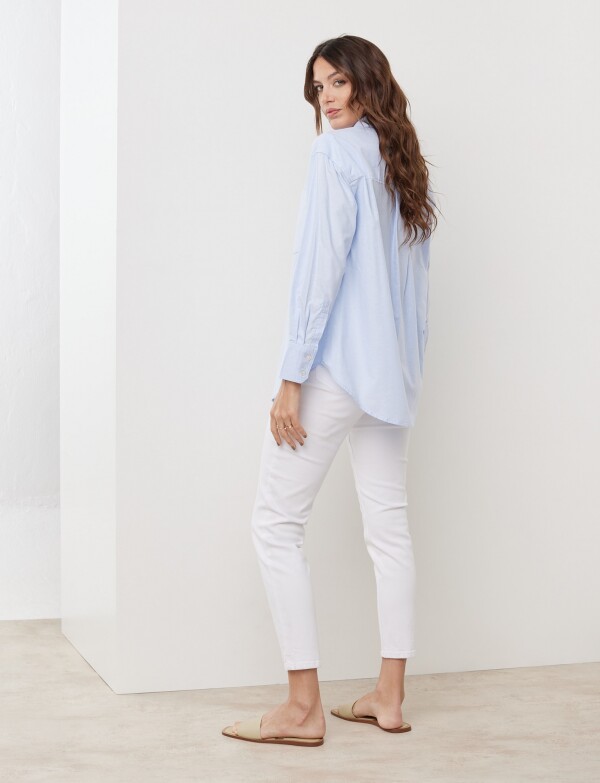 Camisa Bolsillo CELESTE