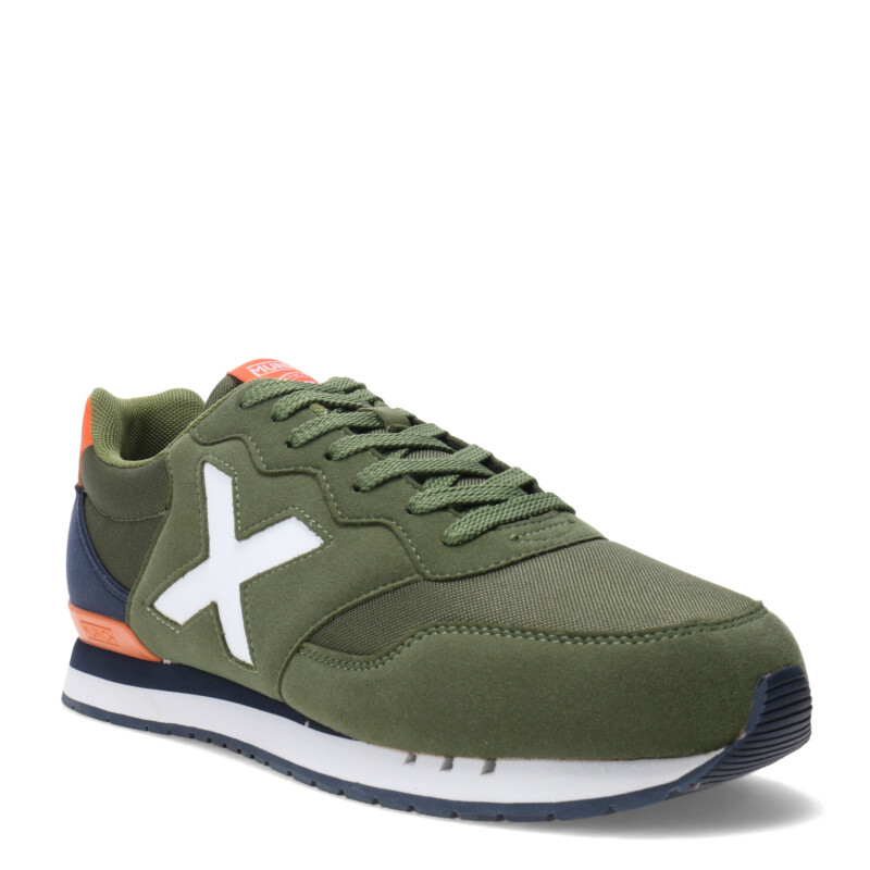 Championes de Hombre MUNICH Dash 180 Verde - Azul Marino - Anaranjado