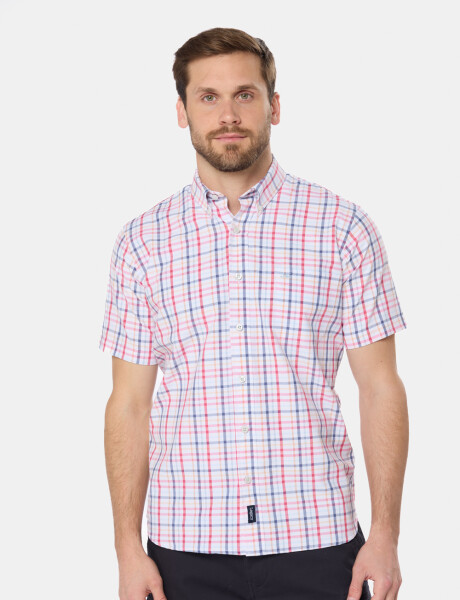 CAMISA SPORT A CUADROS Rojo
