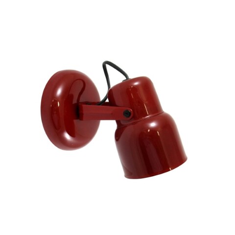 APLIQUE 1 LUZ CARILO E27 ROJO METALIZADO APLIQUE 1 LUZ CARILO E27 ROJO METALIZADO