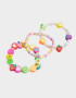 Pulseras Infantiles Con frutas Combinacion Multicolor
