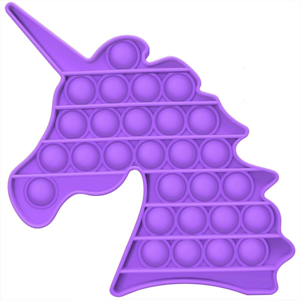 Pop It Fidget Toy Antiestrés Niños Unicornio Juego Tiktok - Variante Color Violeta 
