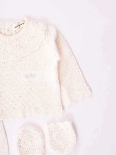 CONJUNTO RECIEN NACIDO OFF WHITE