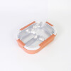 TUPPER INOX/ROSA C/DIVISIONES 26X19X6.5CM Unica
