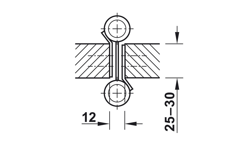Bisagra para puerta vaivén 10 cm 927.07.010 Bisagra Para Puerta Vaivén 10 Cm 927.07.010