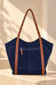 Cartera telma Azul gamuza