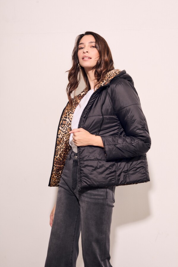 Campera Reversible Negro