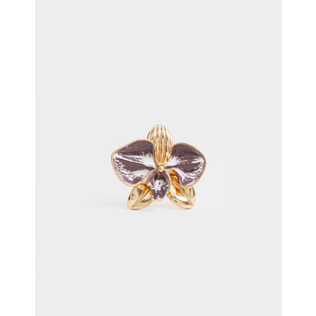 Anillos Medianos y Grandes Flores Dorado