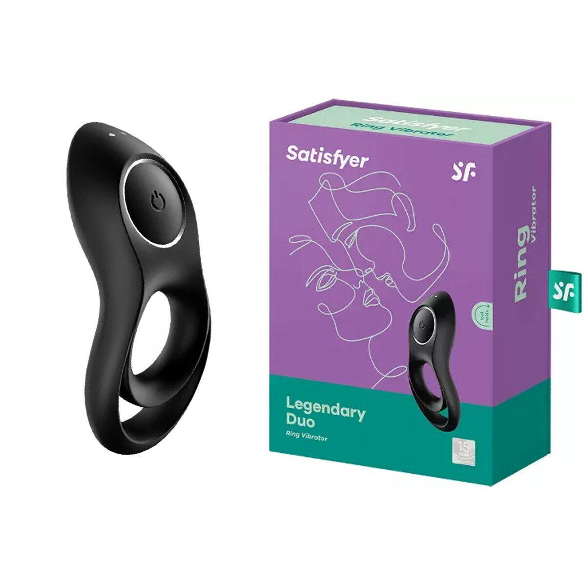 Anillo Peneano Con Vibrador Usb Satisfyer Legendary Dúo 