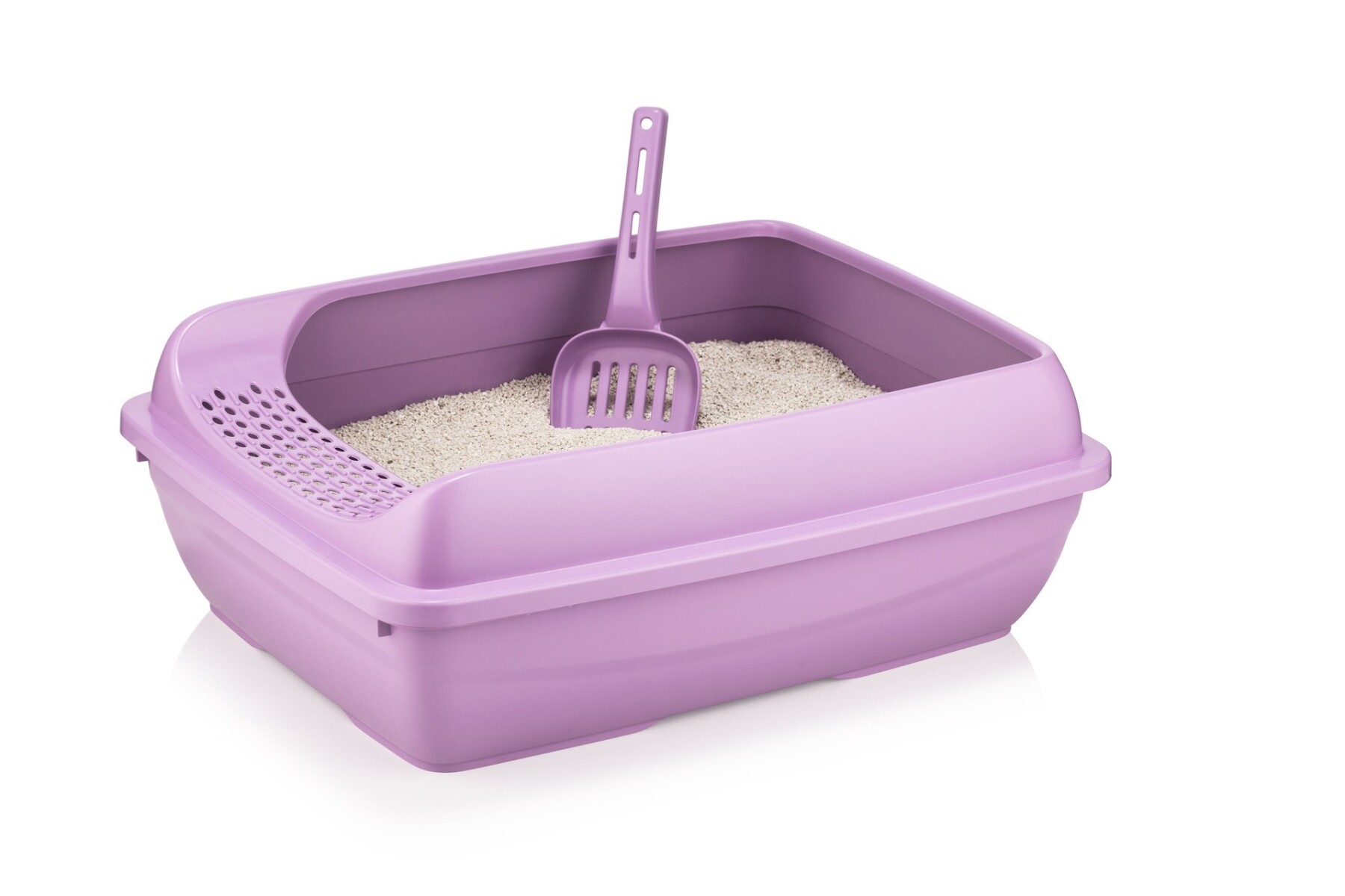 5098 CAT LITTER TRAYWITH STRAINER VIOLET 