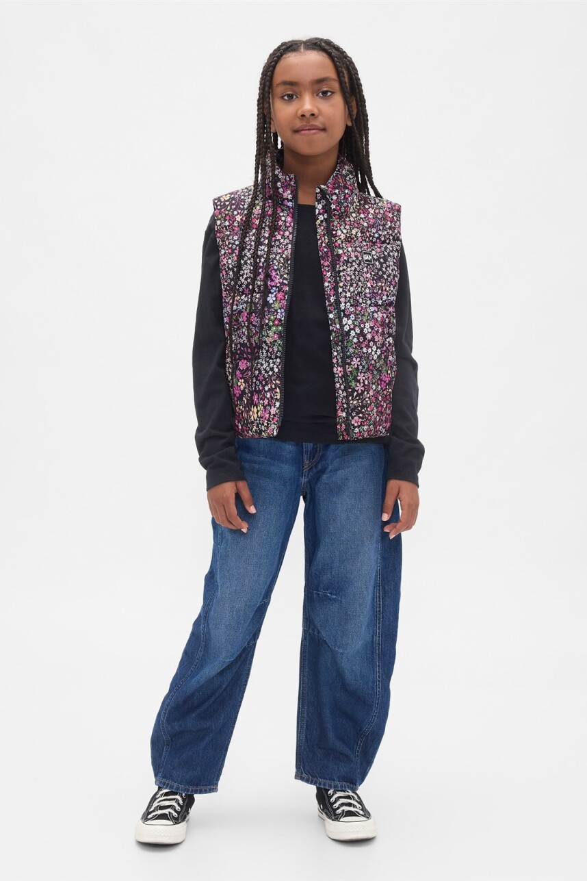 Chaleco Logo Gap Niña Multi Floral