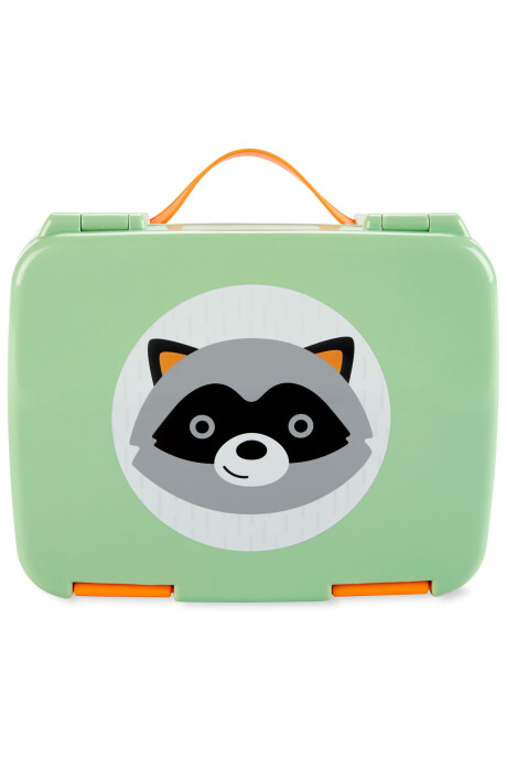 Lonchera caja bento, diseño mapache Sin color