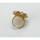 Anillo Moderno, Oro Amarillo 18K , Diamantes Y Esmeralda. Anillo Moderno, Oro Amarillo 18K , Diamantes Y Esmeralda.