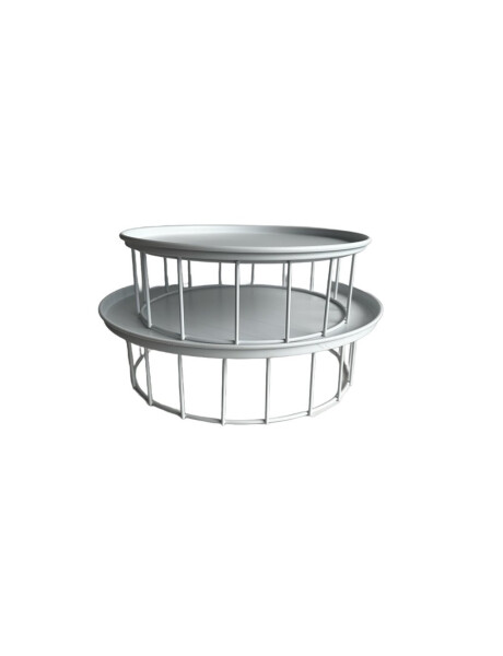 SET X2 PLATO SOPORTE METALICO 30x9/25x9CM BLANCO SET X2 PLATO SOPORTE METALICO 30x9/25x9CM BLANCO