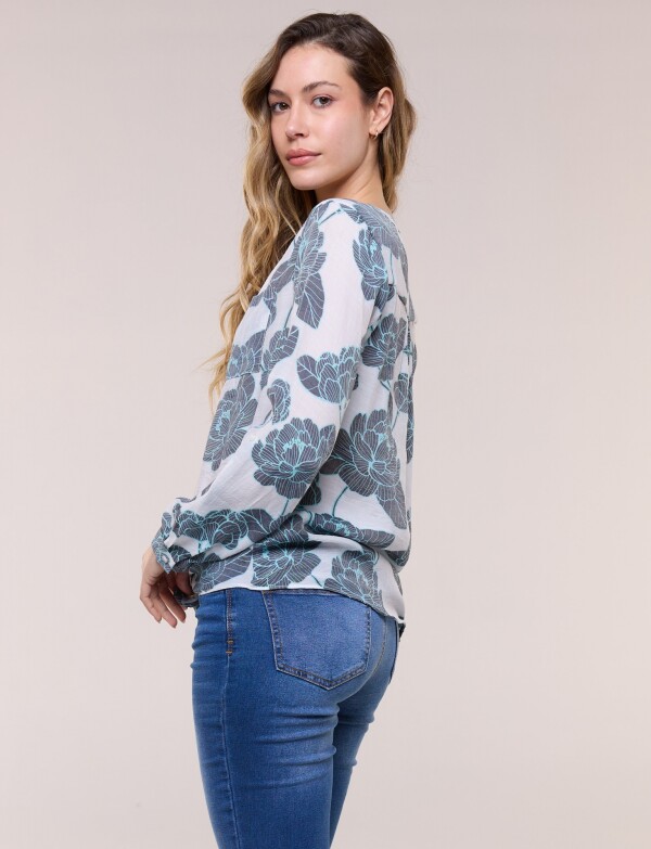 Blusa Nudo MULTI/BLANCO