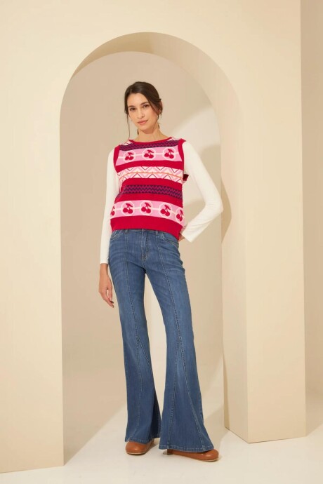 CHALECO CHERRY FUCSIA