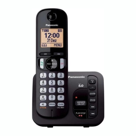 Teléfono Inalámbrico PANASONIC KX-TGC220 Negro Teléfono Inalámbrico PANASONIC KX-TGC220 Negro