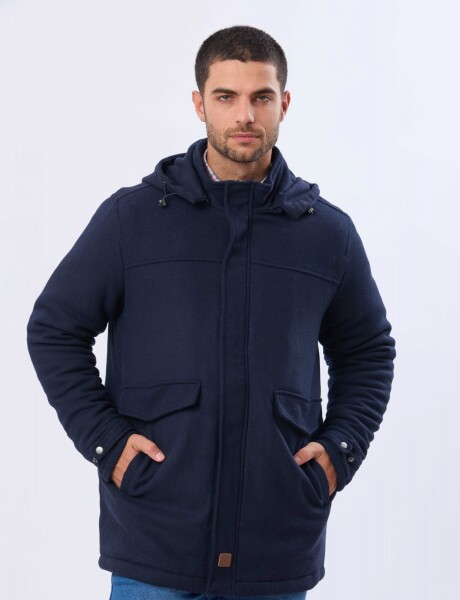 SACO DE PAÑO CON CAPUCHA Azul