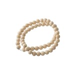 PERLAS MADERA DECORATIVAS 2,5x63CM PERLAS MADERA DECORATIVAS 2,5x63CM